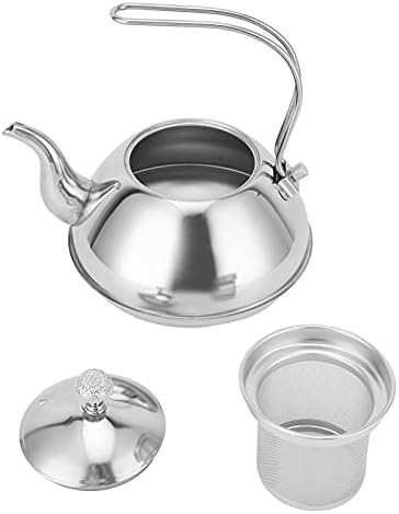 Red Stainless Steel Induction Kettle with Infuser