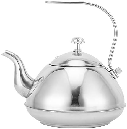 Red Stainless Steel Induction Kettle with Infuser — photo 3