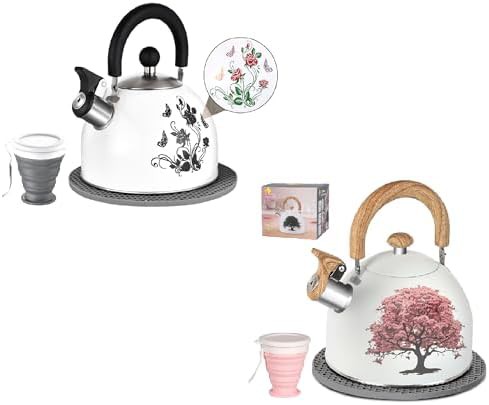 Induction Ready Color Changing Kettle and Trivet