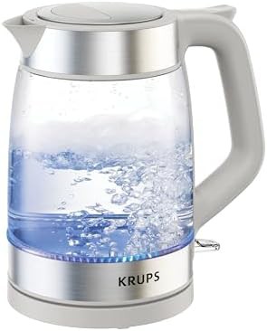 Grey glass electric tea kettle 1.7 l