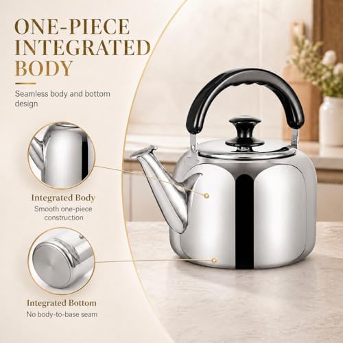 Food grade 316 stainless whistling kettle — photo 4