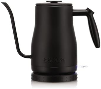 Matte Black Electric Gooseneck Kettle
