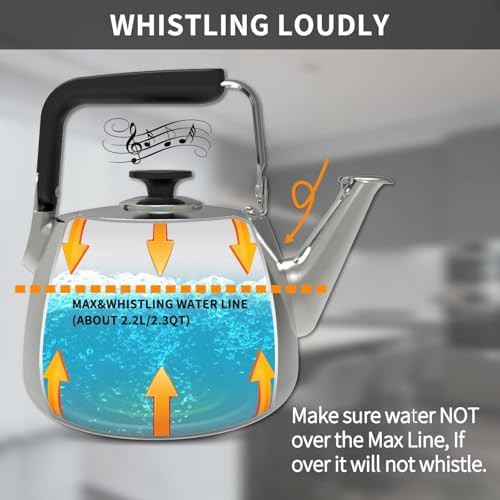 Whistling tea kettle for induction stovetops — photo 4