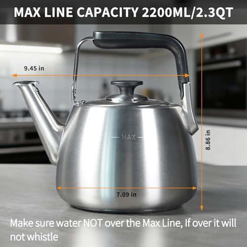 Whistling tea kettle for induction stovetops — photo 5