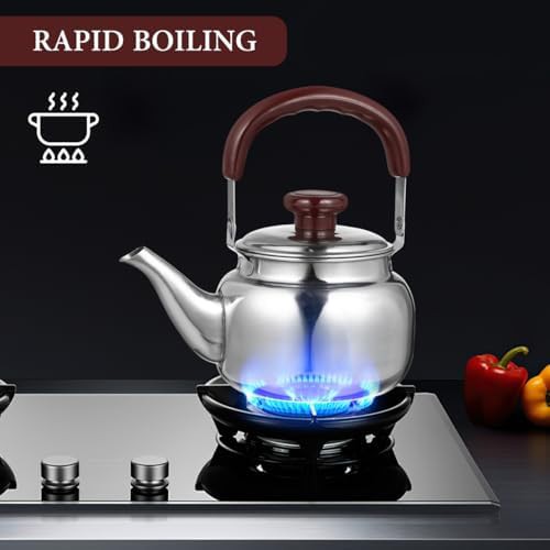 Portable mini stainless whistling camping kettle — photo 4