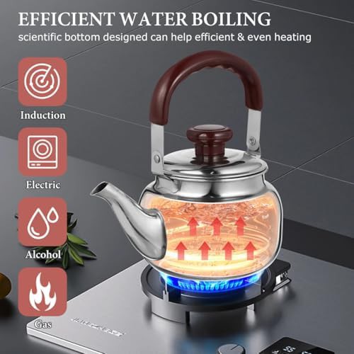 Portable mini stainless whistling camping kettle — photo 5