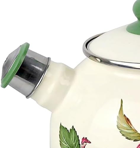 Vintage enamel on steel whistling kettle — photo 5