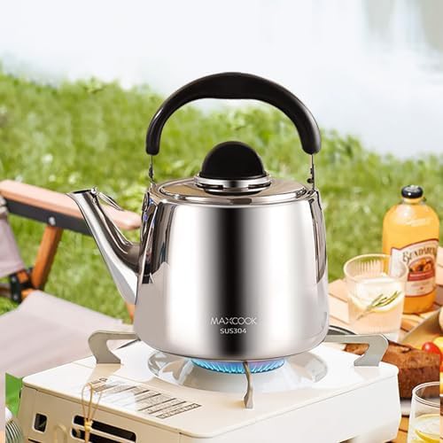 Silver stovetop 4 quart whistling kettle — photo 3