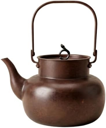 Vintage copper stovetop tea kettle