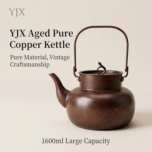 Vintage copper stovetop tea kettle — photo 3
