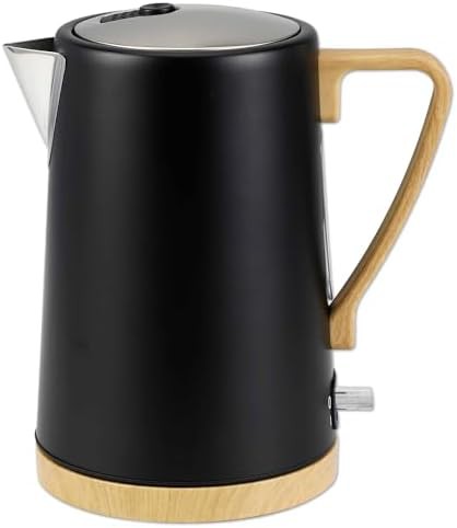 Black wide mouth electric kettle