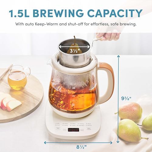 Professional glass electric kettle with presets — photo 3