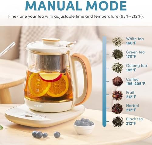 Professional glass electric kettle with presets — photo 5