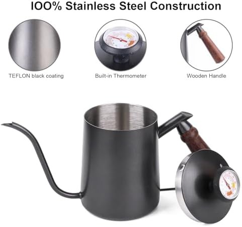 Gooseneck pour over kettle with thermometer — photo 3