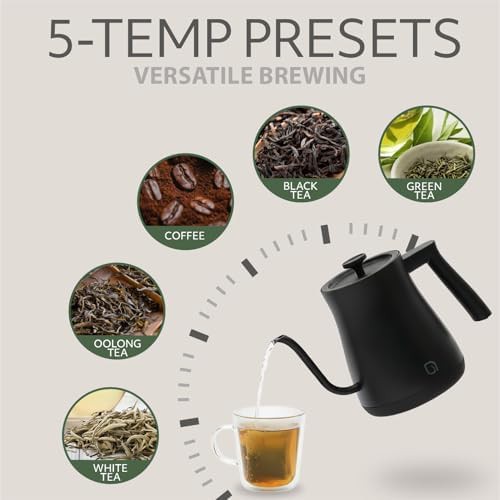 Stainless Steel Gooseneck Electric Kettle 0.8L — photo 3