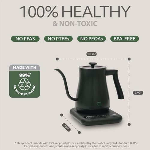 Stainless Steel Gooseneck Electric Kettle 0.8L — photo 5