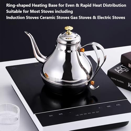 Royal gooseneck stainless steel coffee pot — photo 4