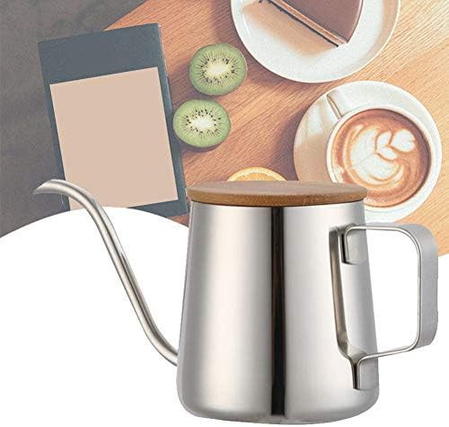 Small gooseneck pour over kettle with wood lid — photo 3