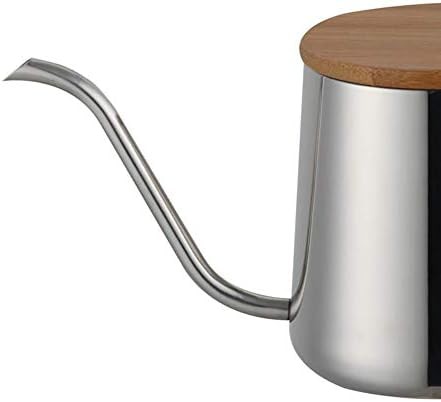 Small gooseneck pour over kettle with wood lid — photo 4