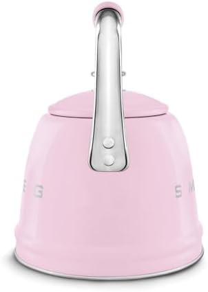 Retro style pink whistling stovetop kettle — photo 4