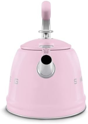 Retro style pink whistling stovetop kettle — photo 5