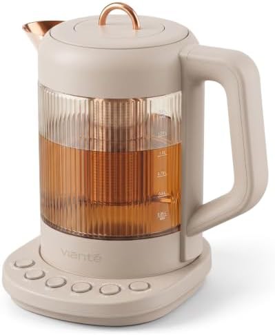 Viante Nina Electric Tea Kettle with Infuser Beige