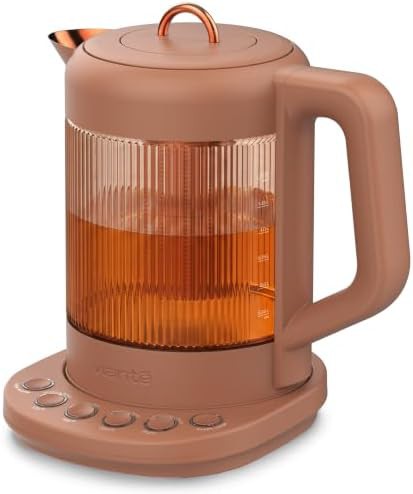 Viante Nina Electric Tea Kettle with Infuser Terracotta