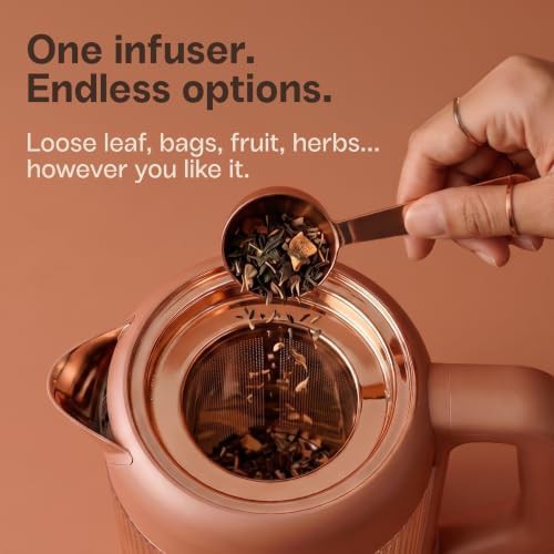 Viante Nina Electric Tea Kettle with Infuser Terracotta — photo 5
