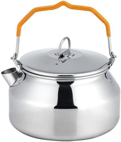 Stainless steel camping tea pot 1.4L