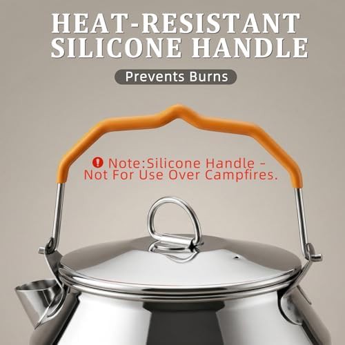 Stainless steel camping tea pot 1.4L — photo 4