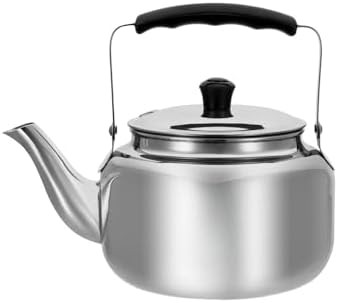 Polished stainless steel stovetop water boiler