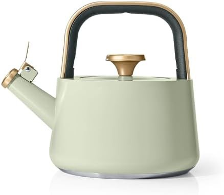 Generic sage green ceramic coated kettle