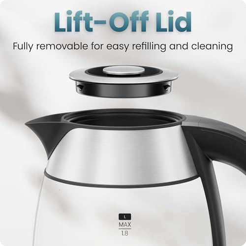 Glass electric kettle with LED indicators — photo 4