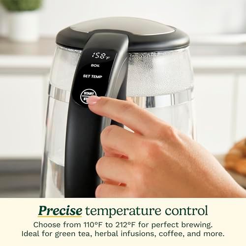 Glass variable temperature kettle with touchscreen — photo 4