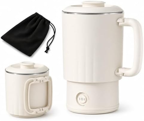 Small foldable electric travel kettle 0.6L
