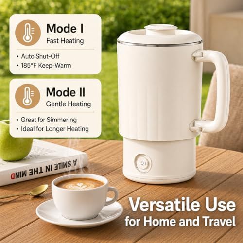 Small foldable electric travel kettle 0.6L — photo 3