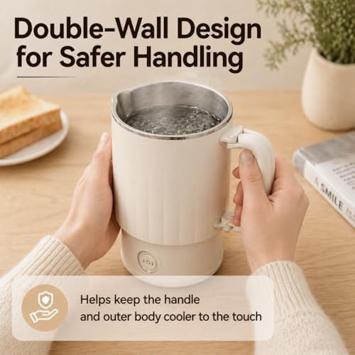 Small foldable electric travel kettle 0.6L — photo 5