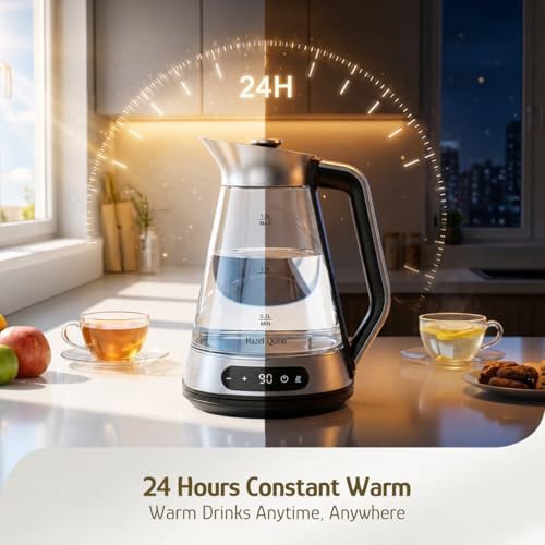 Glass and stainless steel 1.5L electric kettle — photo 4