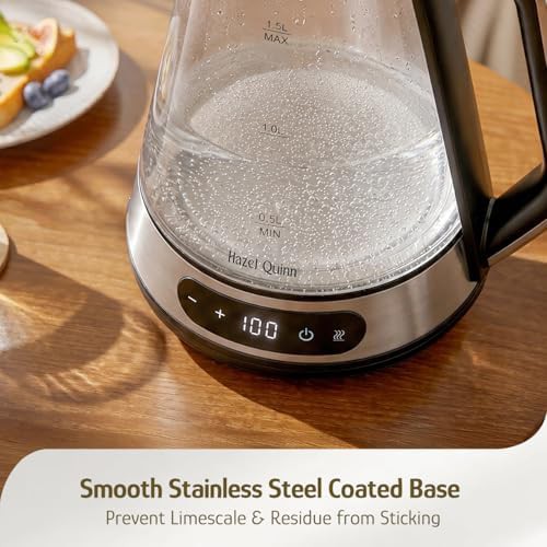 Glass and stainless steel 1.5L electric kettle — photo 5