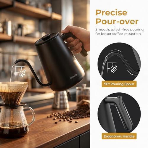 Black Electric Kettle with Temperature Control — photo 3