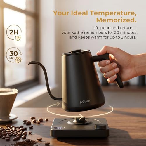 Black Electric Kettle with Temperature Control — photo 4