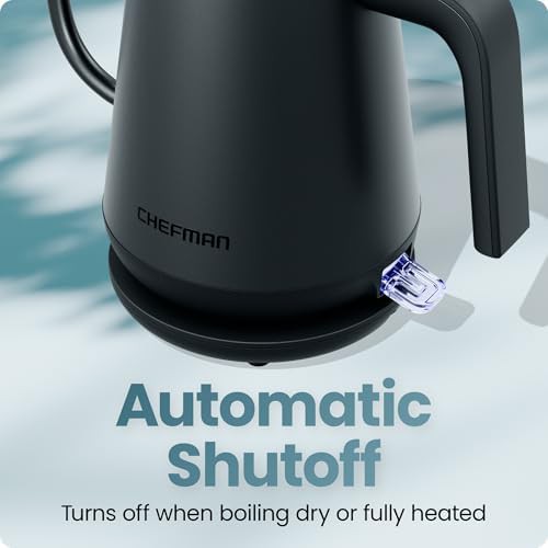 Black gooseneck electric pour over kettle — photo 5