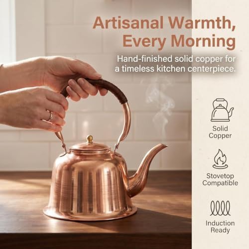 Solid copper induction electric tea boiler — photo 3