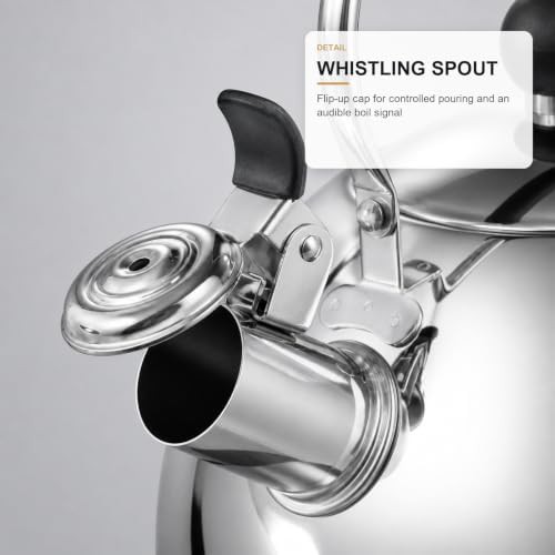 Baerfo Stainless Steel Whistling Tea Kettle Silver — photo 3