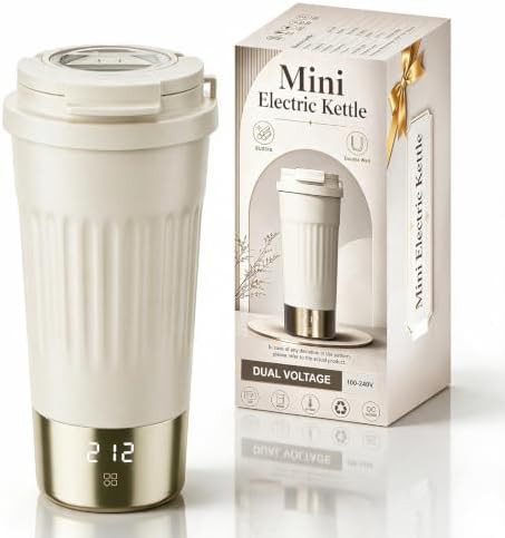 Zhongshan beige dual voltage electric kettle