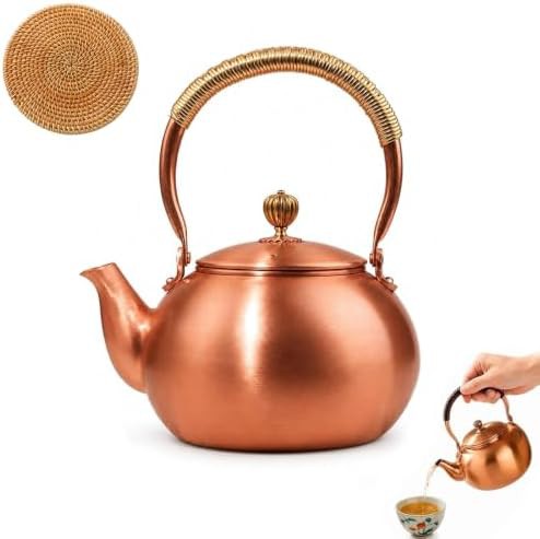 Generic smooth finish copper 1200ml kettle